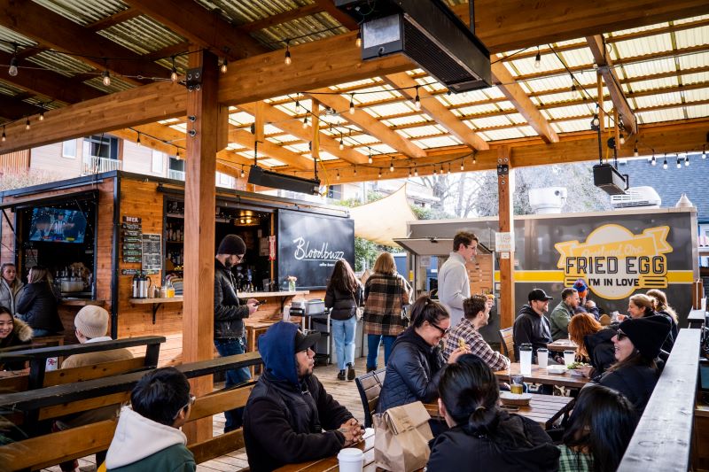 Portland food tours, Mississippi neighborhood, Prost, Fried Egg I'm in Love, food cart pods in Portland