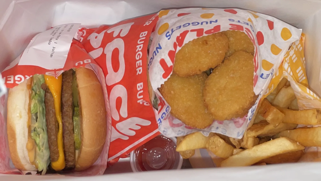 An image of burgers and fries at Face Plant